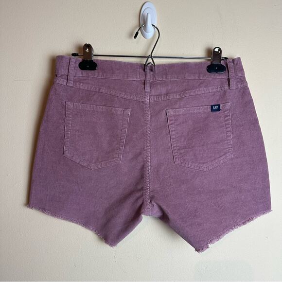 GAP Corduroy Shorts Mauve Nostalgia Rose Pink Cut-Off Frayed Hem Women’s Size 2 - Picture 6 of 15